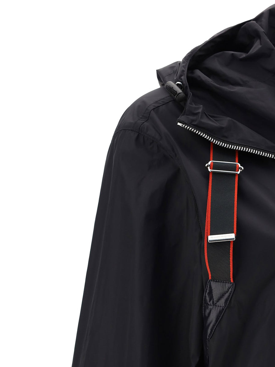 Alexander McQueen Men harness logo tape jacket – b29 Fashion