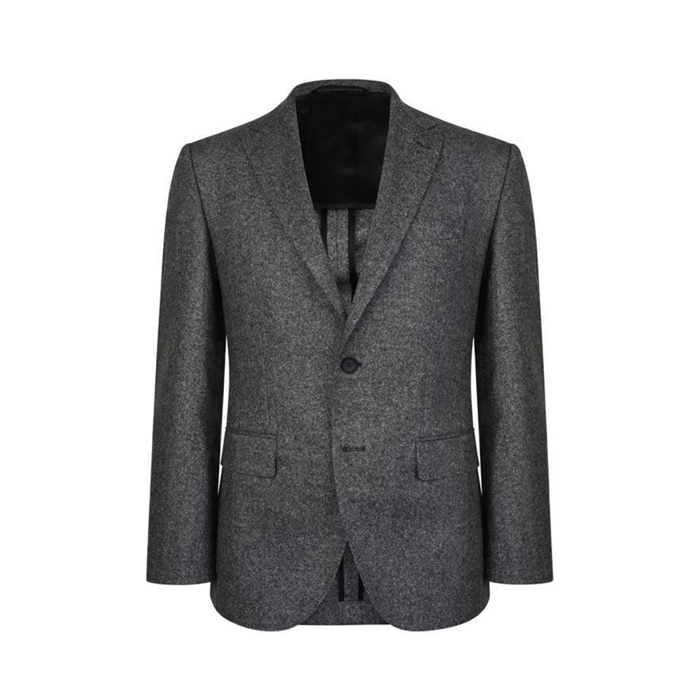 HUGO BOSS ダークグレー ウールピーコート HUGO BOSSグレーMenジャケットーコート