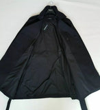 KARL LAGERFELD Black Cotton Stretch Trench Coat