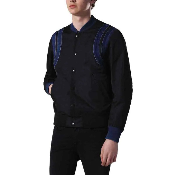 Diesel J-FONTY Men's Blue Bomber Jacket