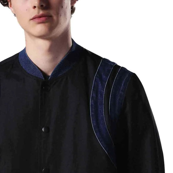 Diesel J-FONTY Men's Blue Bomber Jacket