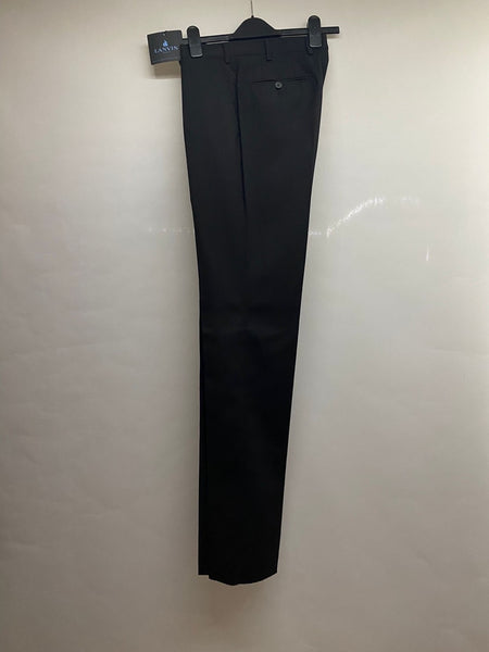 Lanvin D8 Attitude Straight Trousers 100% Wool Made in Italy