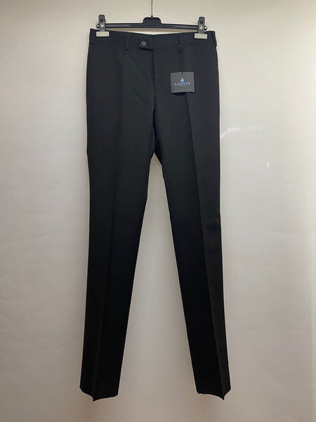 Lanvin D8 Attitude Straight Trousers 100% Wool Made in Italy