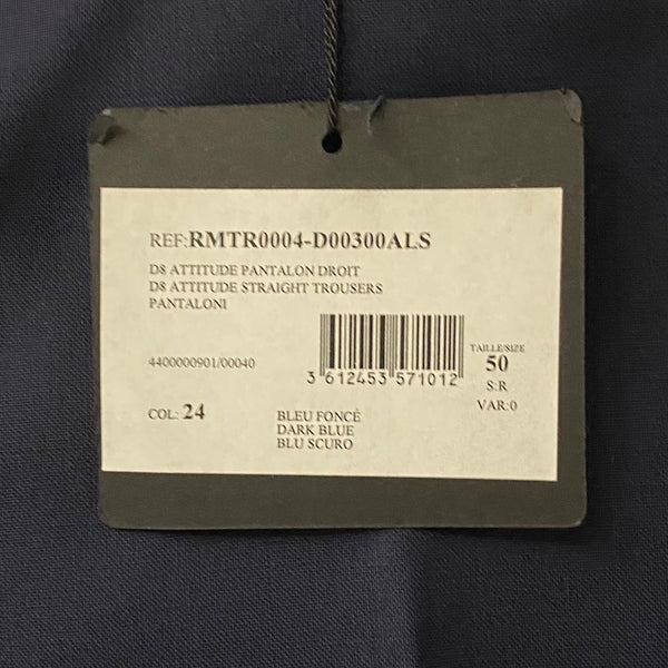 Lanvin D8 Attitude Straight Trousers 100% Wool Made in Italy