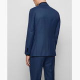 Hugo Boss Blue Rare Super 140s Virgin Wool Extra  Slim Three Piece Suit