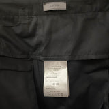 Lanvin Black High Waist Straight Trousers Side Pockets 100% Wool Made in Italy