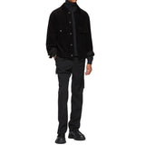 Lanvin Black High Waist Straight Trousers Side Pockets 100% Wool Made in Italy