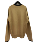 Dunhill Camel Tan Cashmere Cotton Crewneck Sweater Made in Italy