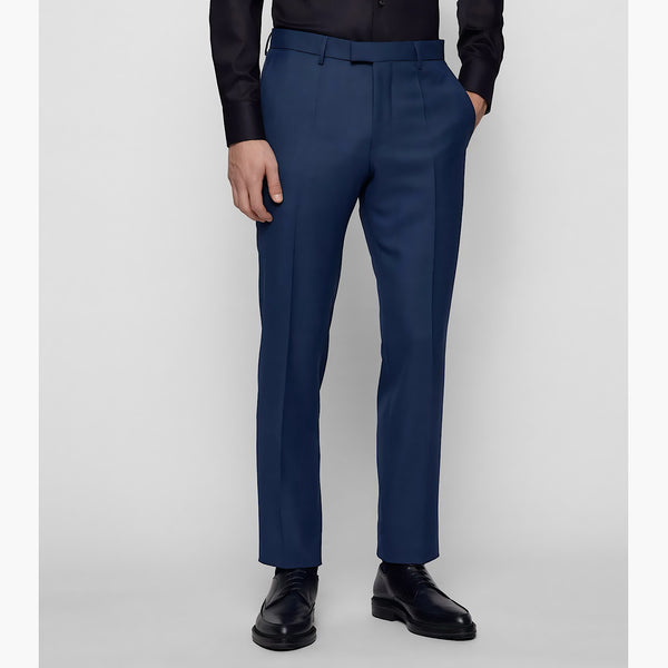 Hugo Boss Blue Rare Super 140s Virgin Wool Extra  Slim Three Piece Suit