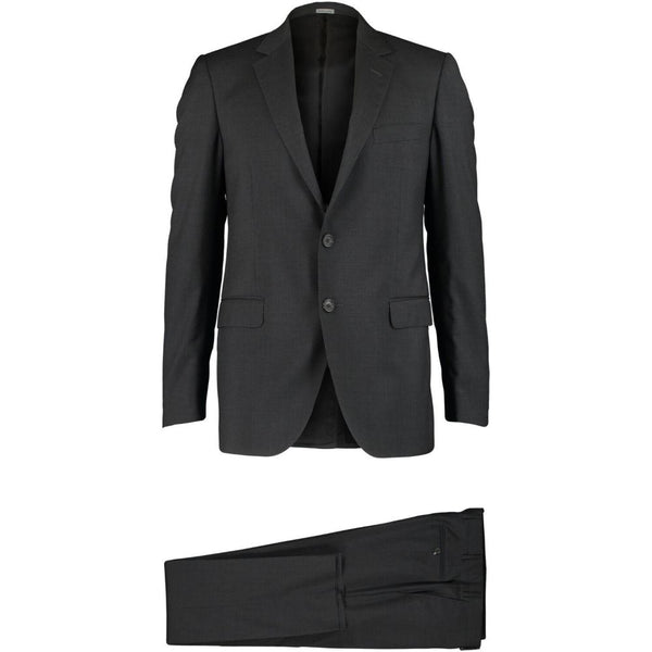 LANVIN Dark Grey Wool Slim Fit Two Piece Suit