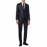 Hugo Boss Dark Blue Super 120s Virgin Wool Three Piece Suit