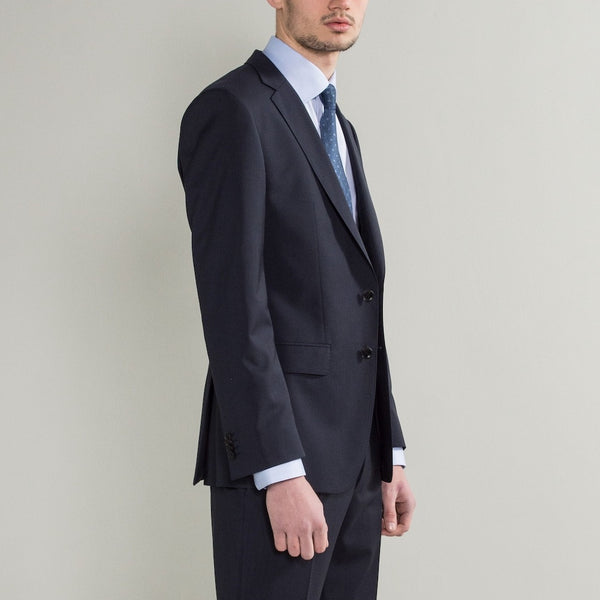 Hugo Boss Blue Super 130s Virgin Wool Two Piece Suit