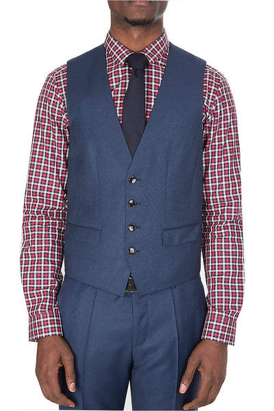 Hugo Boss Blue Super 120s Virgin Wool Three Piece Suit