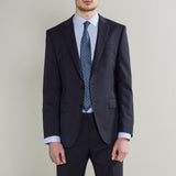 Hugo Boss Blue Super 130s Virgin Wool Two Piece Suit