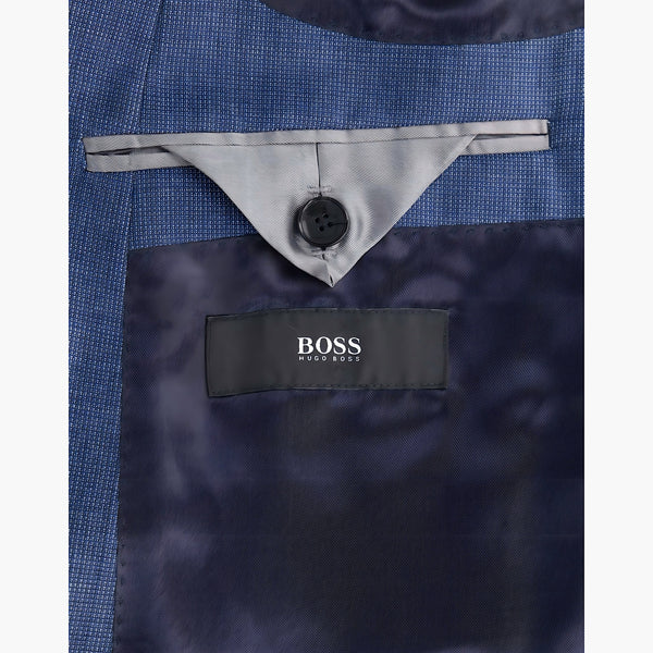 Hugo Boss Blue Italian Virgin Wool Two Piece Suit