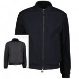 Armani Collezioni Mens Reversible Black/Dark Blue Wool Blend Jacket