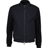 Armani Collezioni Mens Reversible Black/Dark Blue Wool Blend Jacket