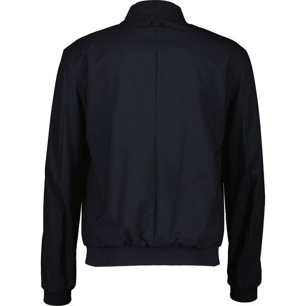 Armani Collezioni Mens Reversible Black/Dark Blue Wool Blend Jacket