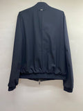 Armani Collezioni Mens Reversible Black/Dark Blue Wool Blend Jacket