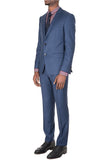 Hugo Boss Blue Super 120s Virgin Wool Three Piece Suit