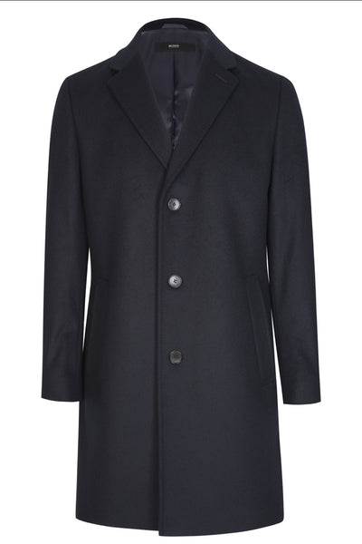 HUGO BOSS Nye2 Slim Fit Coat in Wool and Cashmere