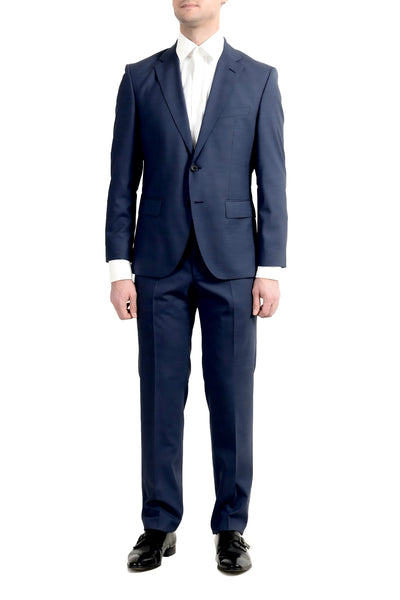 Hugo Boss Blue Virgin Wool Two Piece Suit