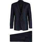 Armani Collezioni Navy Blue Virgin Wool Three Piece Suit