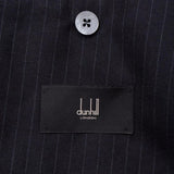 Dunhill Blue Pinstripe Wool Slim Fit Blazer Made in Italy