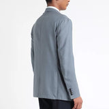 Dunhill Grey Cashmere & Mulberry Silk Blazer Made in Italy