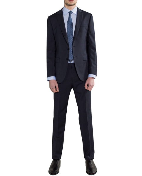 Hugo Boss Blue Super 130s Virgin Wool Two Piece Suit
