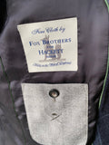 Hackett London Mayfair Navy Windowpane Suit – Fox Brothers Wool Flannel Two Piece Suit