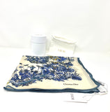 Christian Dior Beauty Blue Butterfly Square 100% Silk Scarf (VIP Gift) Made in Italy (19.7" Square)