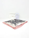 Christian Dior Beauty Pink Butterfly Square 100% Silk Scarf (VIP Gift) Made in Italy (19.7" Square)