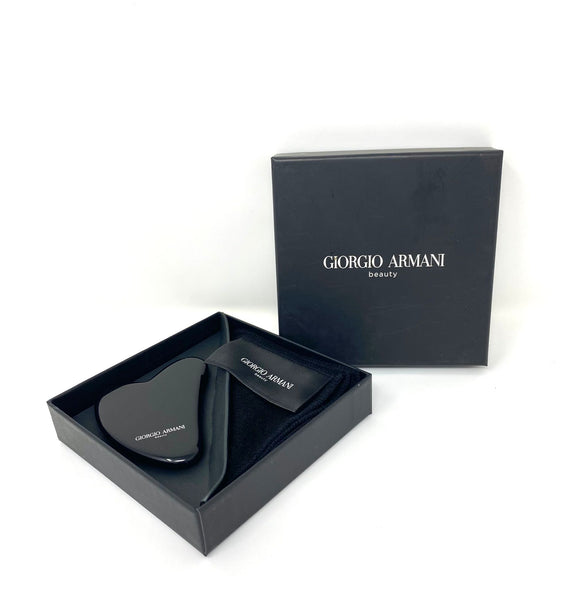Giorgio Armani Beauty Makeup Set Scraping Massage Board + Black Towel with Box (VIP Gift)