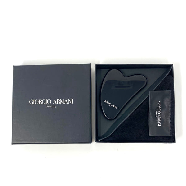 Giorgio Armani Beauty Makeup Set Scraping Massage Board + Black Towel with Box (VIP Gift)