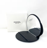 Large CHANEL Black Cosmetic Beauty Makeup Magnifying Mirror with Box (VIP Gift)