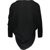 Lanvin Black Wool Edge To Edge Shrug Bolero Cardigan Made in Italy