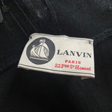 Lanvin Black Wool Edge To Edge Shrug Bolero Cardigan Made in Italy