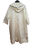 Marni Women's Lightweight Ivory Hooded Raincoat Made in Italy