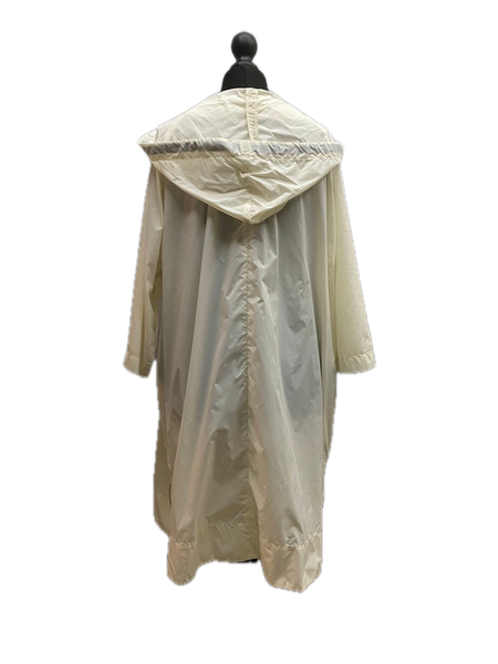 Marni Women's Lightweight Ivory Hooded Raincoat Made in Italy