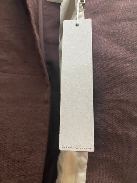 Rick Owens Womens Brown Hollywood Wrap Waistcoat Made in Italy