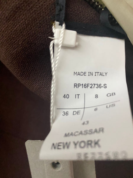 Rick Owens Womens Brown Hollywood Wrap Waistcoat Made in Italy