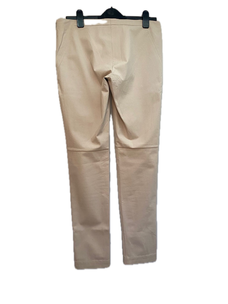 Brunello Cucinelli Beige Stretch Cotton Tapered Skinny Trouser