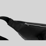 Balenciaga Plaque Belt Bag Bum Bag in Black Calfskin Made in Italy