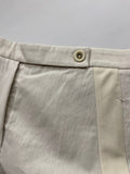 Brunello Cucinelli Beige Straight Leg Cotton-Blend Trousers
