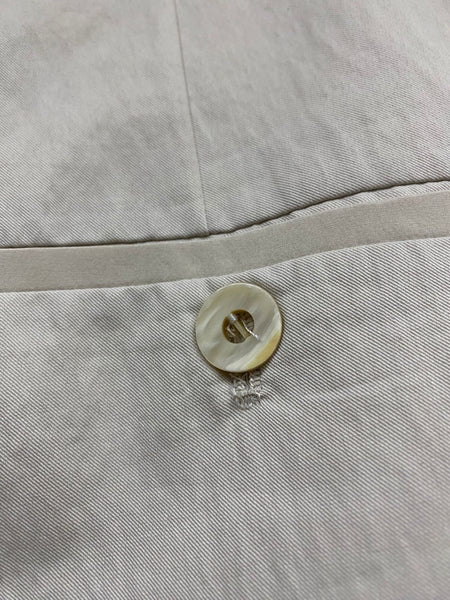 Brunello Cucinelli Beige Straight Leg Cotton-Blend Trousers