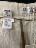 Brunello Cucinelli Beige Straight Leg Cotton-Blend Trousers