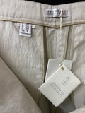 Brunello Cucinelli Beige Straight Leg Cotton-Blend Trousers