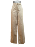 Brunello Cucinelli Beige Straight Leg Cotton-Blend Trousers