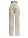 Agnona Women’s White Embroidered Silk-Blend Trousers